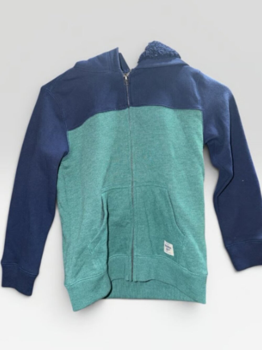 OshKosh B'gosh Men's Green and Navy Hoodie